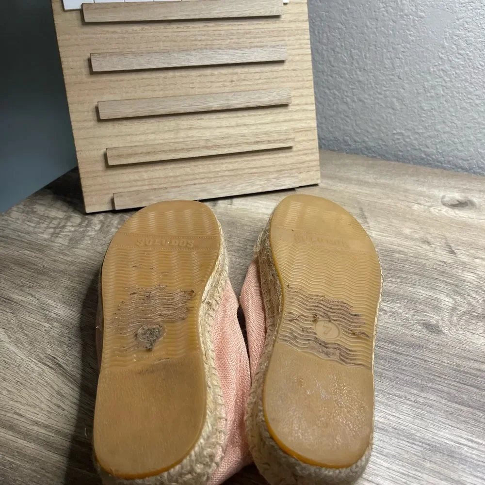 Soludos Dusty Rose Ciao Bella Espadrille Slip Ons